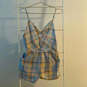 Summertime backless romper